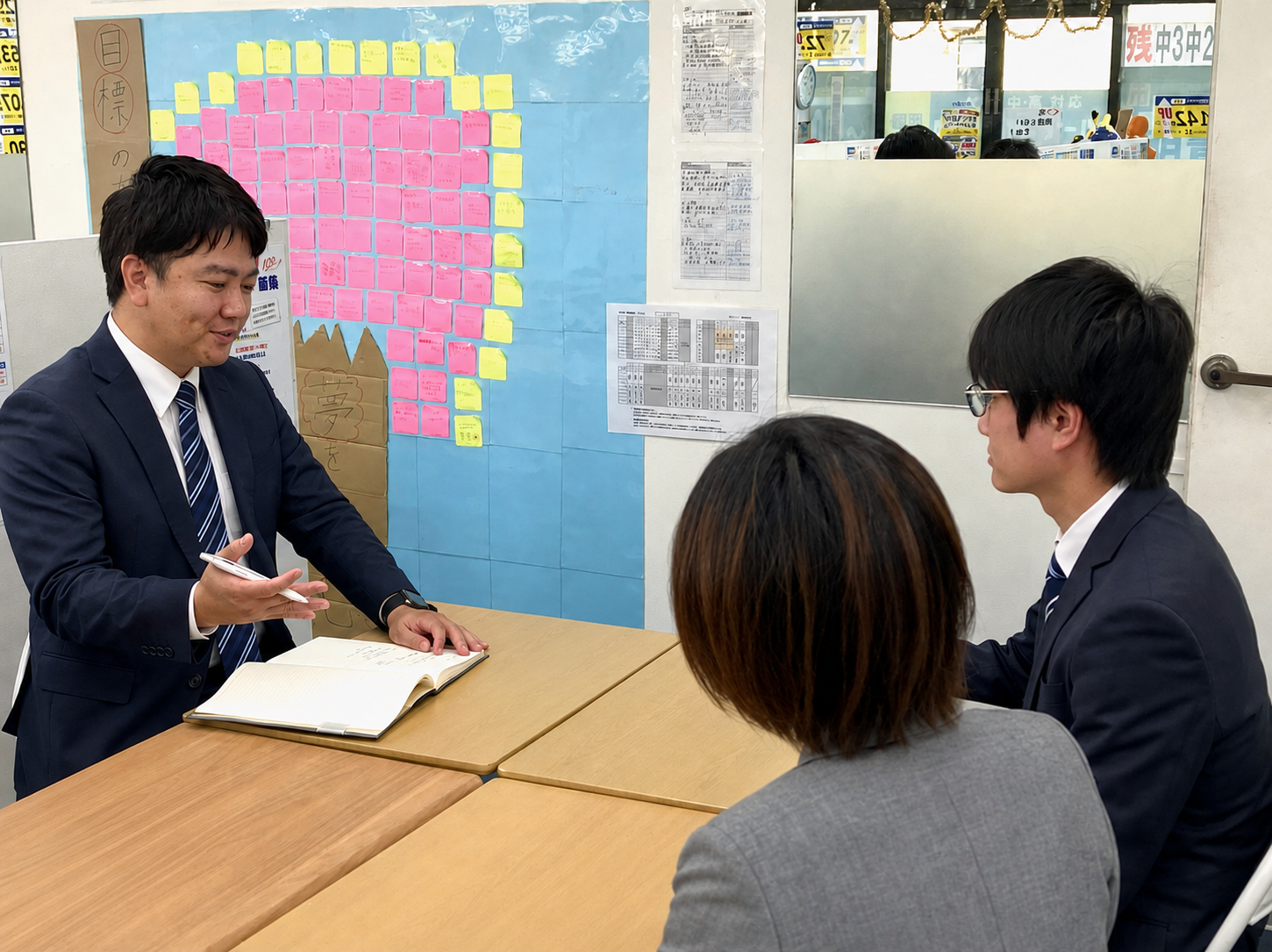 大山塾長と長江副塾長の対談風景