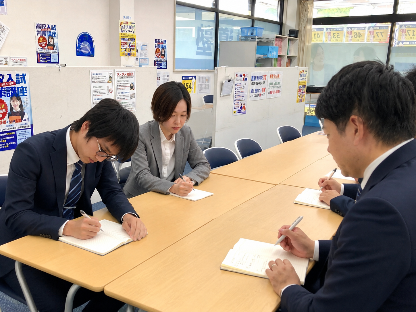 生徒との面談風景